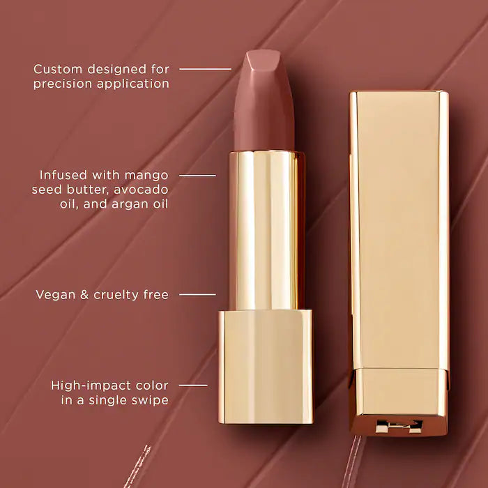 BAJO PEDIDO - Hourglass Unlocked Satin Crème Lipstick — Labial En Barra De Acabado Satinado Con Color Intenso Y Fórmula Hidratante