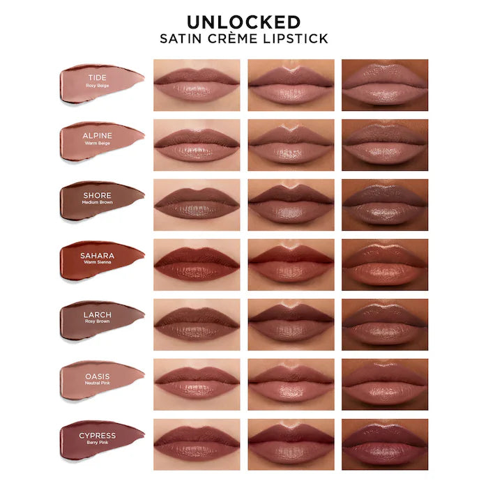 BAJO PEDIDO - Hourglass Unlocked Satin Crème Lipstick — Labial En Barra De Acabado Satinado Con Color Intenso Y Fórmula Hidratante