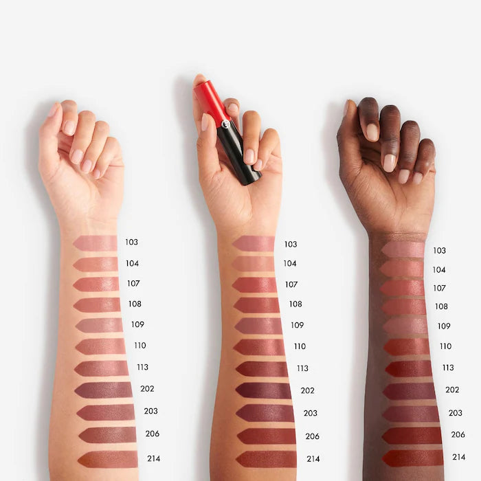 BAJO PEDIDO - Armani Beauty Lip Power Long Lasting Lipstick — Labial De Alta Pigmentación Con Larga Duración y Acabado Satinado