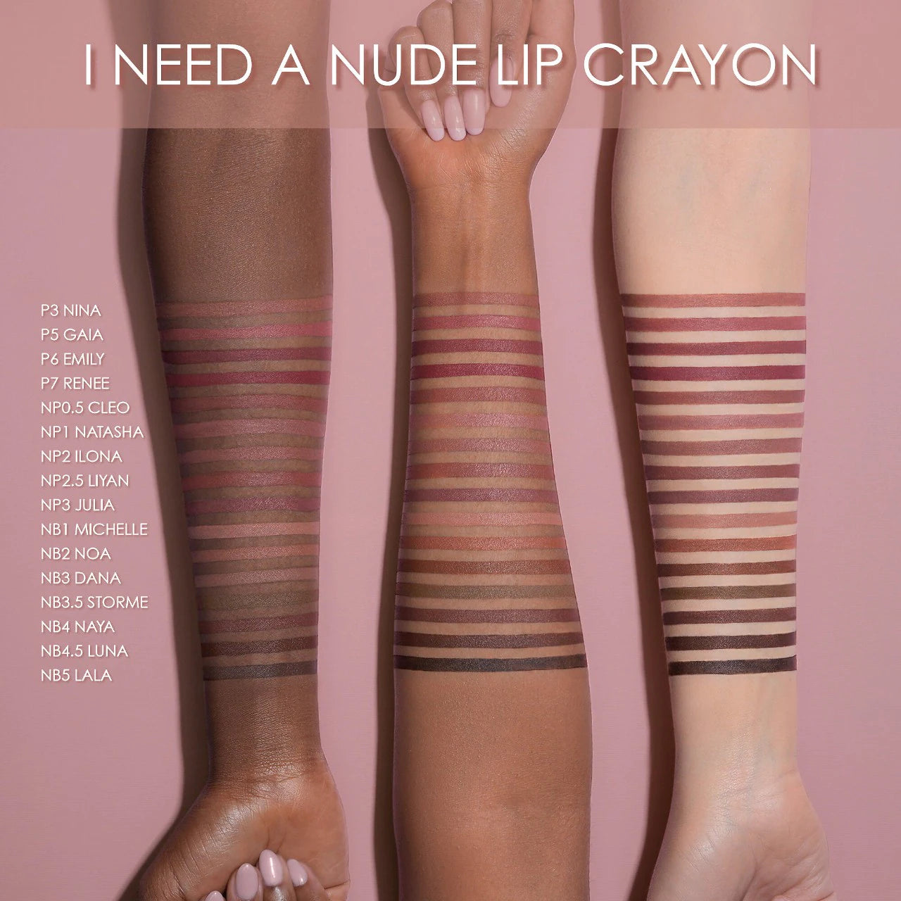 BAJO PEDIDO - NATASHA DENONA I Need A Nude Lip Liner | Delineador Labial