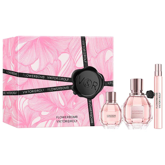 BAJO PEDIDO - Viktor&Rolf Flowerbomb Eau de Parfum Perfume Gift Set | Set de Fragancias de Lujo