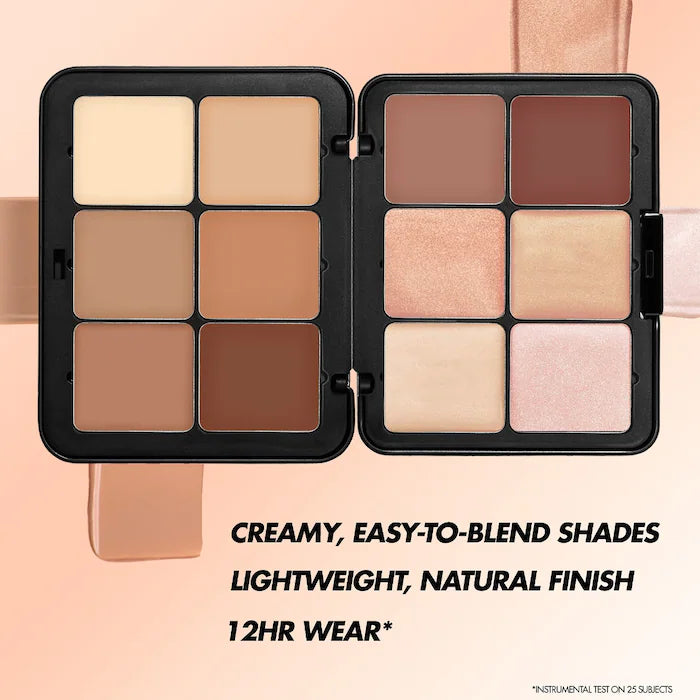 BAJO PEDIDO - Make Up For Ever HD Skin Cream Contour And Highlight Sculpting Palette – Paleta 12 Tonos Para Esculpir Rostro