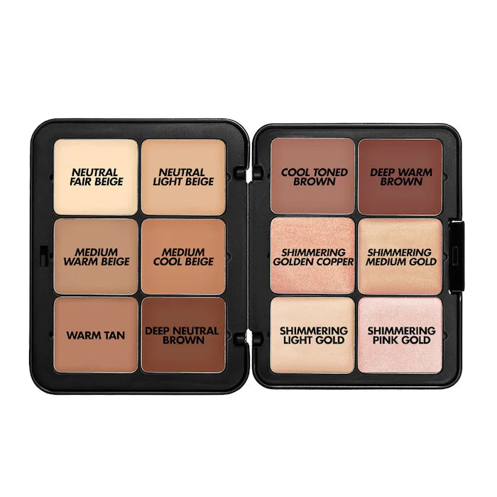 BAJO PEDIDO - Make Up For Ever HD Skin Cream Contour And Highlight Sculpting Palette – Paleta 12 Tonos Para Esculpir Rostro