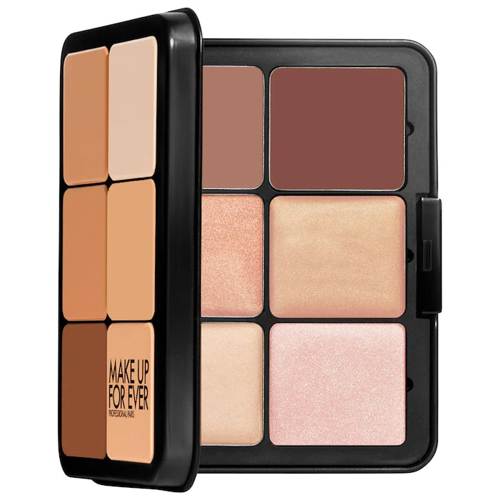 BAJO PEDIDO - Make Up For Ever HD Skin Cream Contour And Highlight Sculpting Palette – Paleta 12 Tonos Para Esculpir Rostro