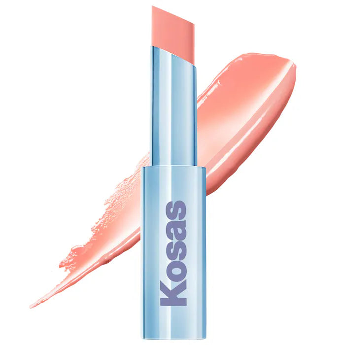 BAJO PEDIDO - Kosas Wet Stick Moisturizing Shiny Sheer Lipstick – Labial Hidratante Con Ceramidas Y Ácido Hialurónico