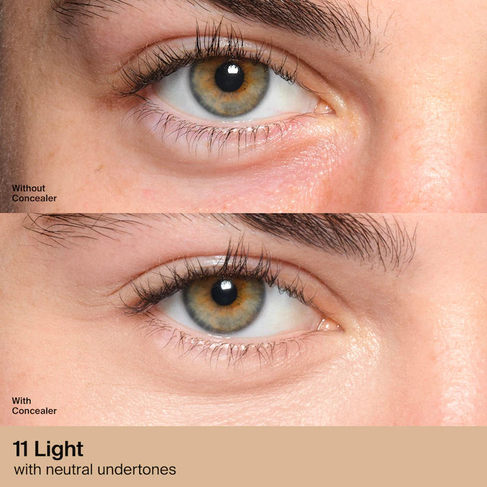 BAJO PEDIDO - HAUS LABS BY LADY GAGA Triclone Skin Tech Hydrating + De-Puffing Concealer with Fermented Arnica — Corrector Hidratante De Cobertura Media-Alta Con Árnica Fermentada