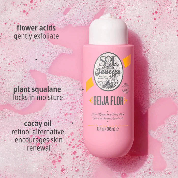 Sol de Janeiro Beija Flor™ Renewing Body Wash — Gel De Ducha Renovador Con Aroma Floral Brasileño y Limpieza Suave (385 ml)