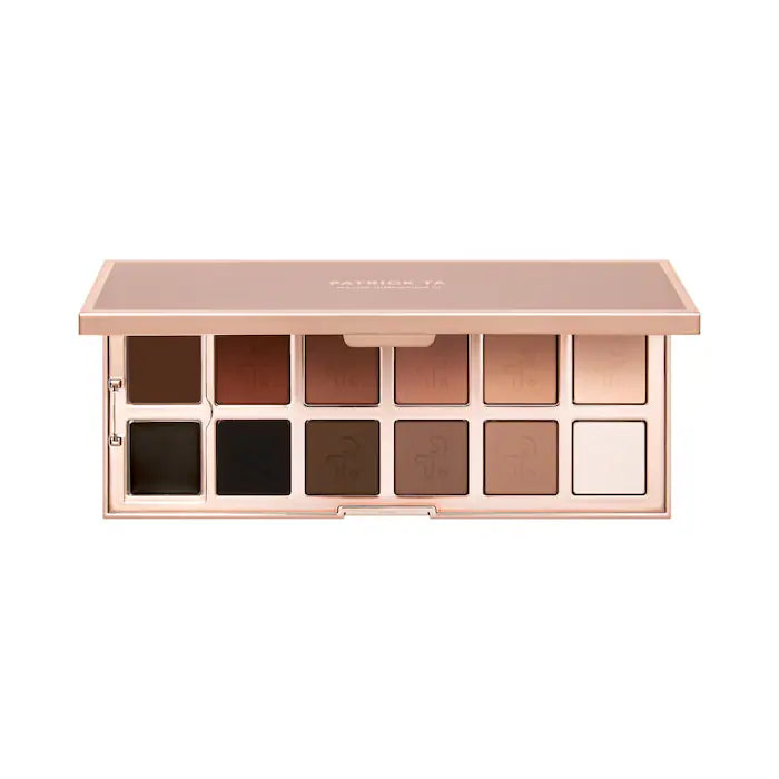 Bajo Pedido - PATRICK TA Major Dimension III Matte Eyeshadow Palette | Paleta de Sombras Mate Neutras de Alta Pigmentación