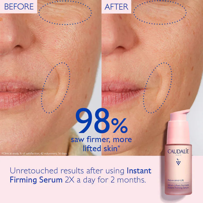 BAJO PEDIDO - Caudalie Resveratrol Lift Instant Firming Serum – Suero Reafirmante Con Alternativa Al Retinol 30 ML