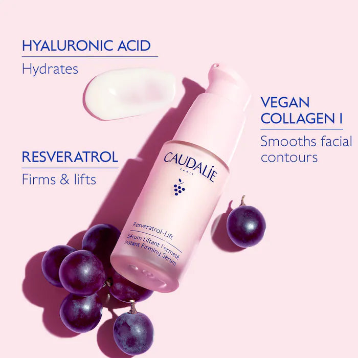 BAJO PEDIDO - Caudalie Resveratrol Lift Instant Firming Serum – Suero Reafirmante Con Alternativa Al Retinol 30 ML