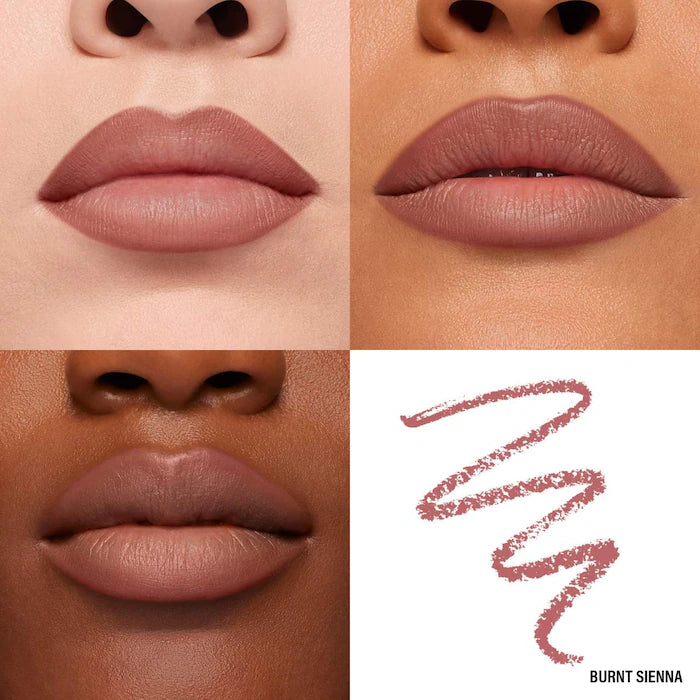 MAKEUP BY MARIO Ultra Suede Sculpting Lip Pencil — Delineador De Labios De Larga Duración En Tono Burnt Sienna
