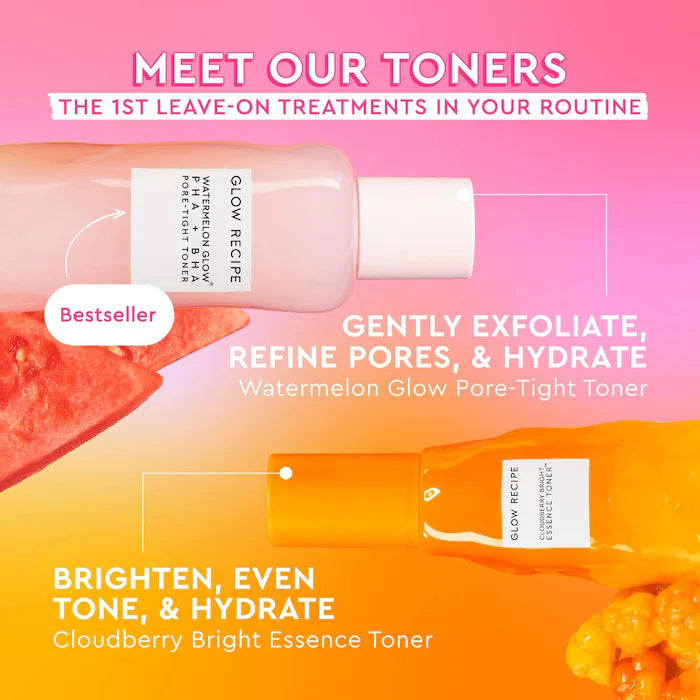 SALE  BAJO PEDIDO - Glow Recipe Cloudberry Bright Essence Toner 65 ML — Tónico Esencia Iluminador Con Cloudberry Y Niacinamida Para Piel Radiante