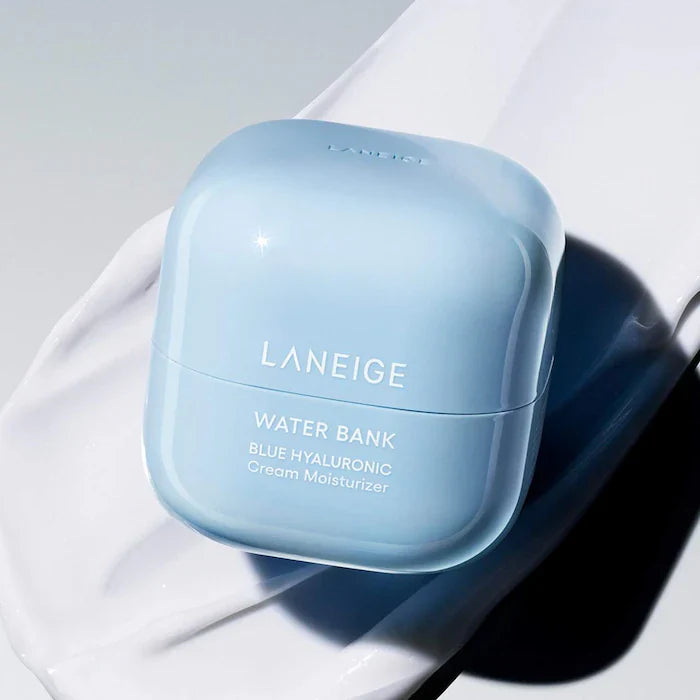 BAJO PEIDO - LANEIGE Water Bank Blue Hyaluronic Cream Moisturizer for Moisture Barrier Repair 50 ML — Crema Hidratante Con Ácido Hialurónico Azul Para Reparar La Barrera De Humedad