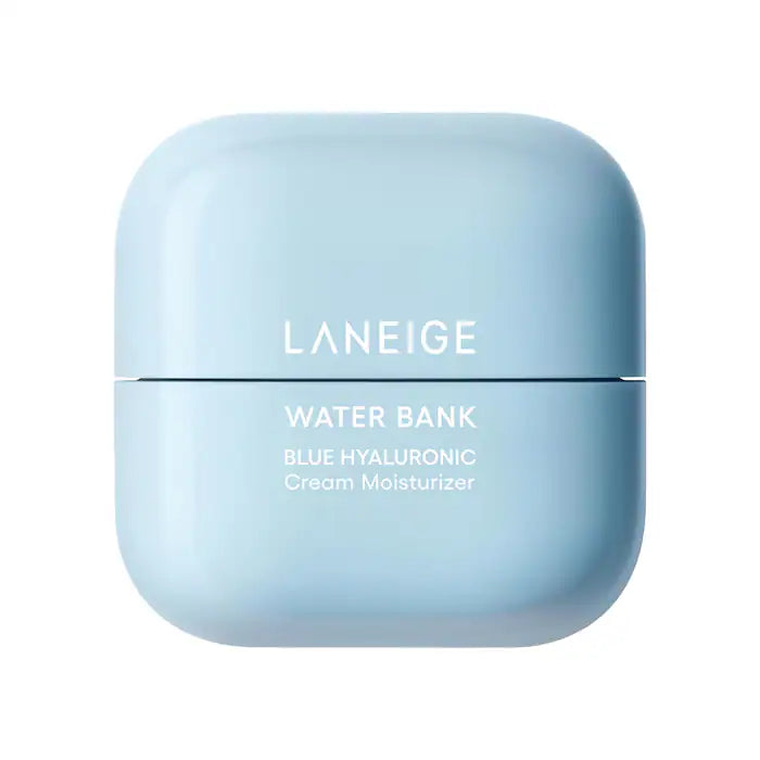 BAJO PEIDO - LANEIGE Water Bank Blue Hyaluronic Cream Moisturizer for Moisture Barrier Repair 50 ML — Crema Hidratante Con Ácido Hialurónico Azul Para Reparar La Barrera De Humedad