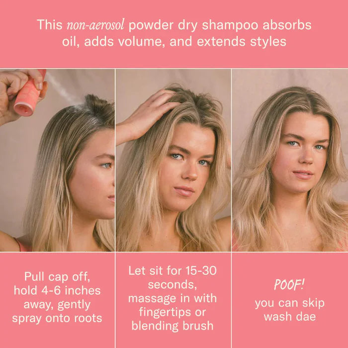 BAJO PEDIDO - Dae Fairy Duster Dry Shampoo Powder – Shampoo En Seco No Aerosol Con Yuca Mojave