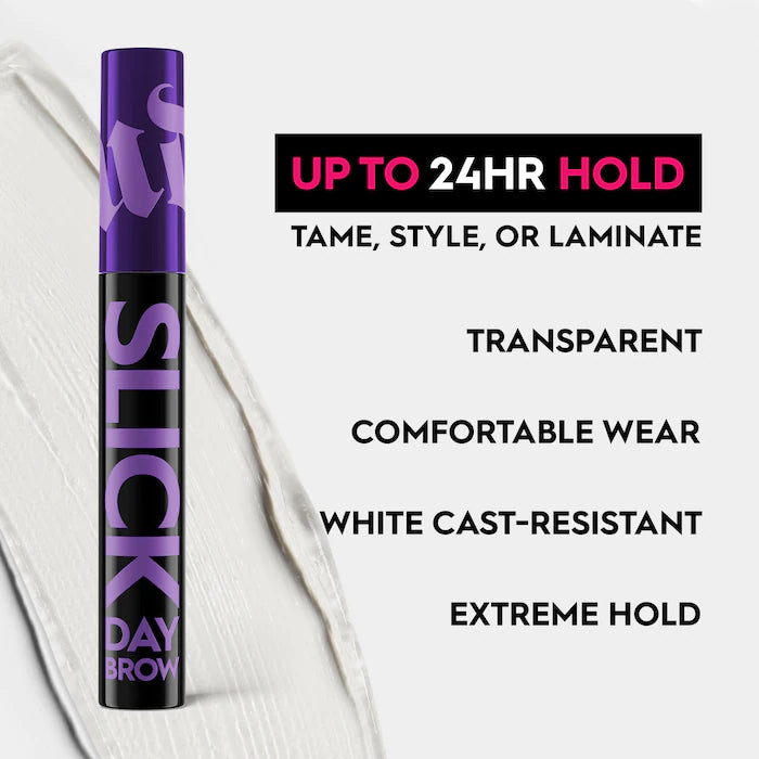 BAJO PEDIDO - Urban Decay Slick Day Strong-Hold Clear Brow Gel — Gel Transparente De Fijación Fuerte Para Cejas Definidas y Naturales