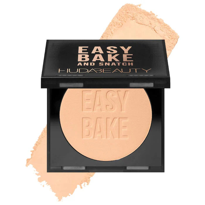 BAJO PEDIDO - HUDA BEAUTY Easy Bake and Snatch Pressed Talc-Free Brightening and Setting Powder — Polvo Compacto Sin Talco Para Fijar E Iluminar Con Acabado Suave Y Radiante