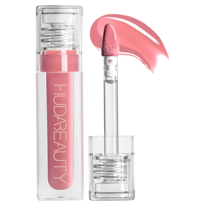 BAJO PEDIDO - HUDA BEAUTY Faux Filler Shiny Non-Sticky Lip Gloss — Brillo Labial Voluminizador Con Efecto 3D Y Acabado Suave No Pegajoso