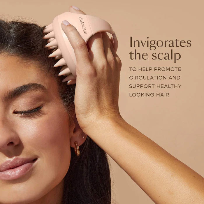 Vegamour GRO Scalp Massager – Masajeador De Cuero Cabelludo Para Estimular El Crecimiento Del Cabello