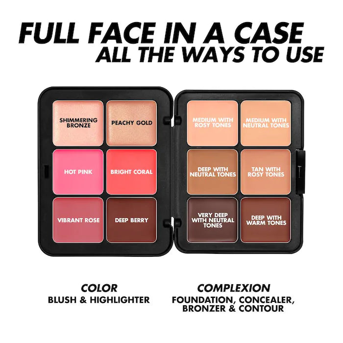 SALE  BAJO PEDIDO - MAKE UP FOR EVER HD Skin Face Essentials Long-Lasting Full Face Cream Palette — Paleta De Maquillaje En Crema De Larga Duración Para Rostro Completo