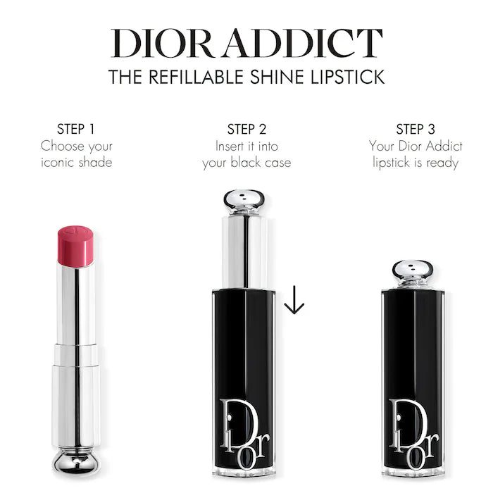 BAJO PEDIDO - DIOR Dior Addict Shine Lipstick — Labial Brillante Hidratante Con Acabado Jugoso y Color Intenso