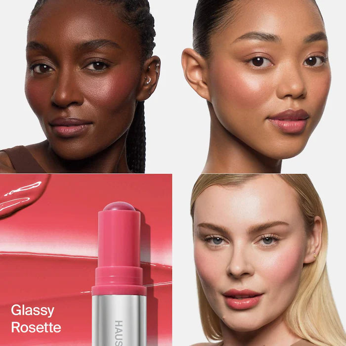 BAJO PEDIDO - HAUS LABS BY BAJO PEDIDO - LADY GAGA Color Fuse Longwear Hydrating Glassy Lip + Cheek Blush Balm Stick — Bálsamo En Barra Hidratante Para Labios Y Mejillas Con Acabado Luminoso