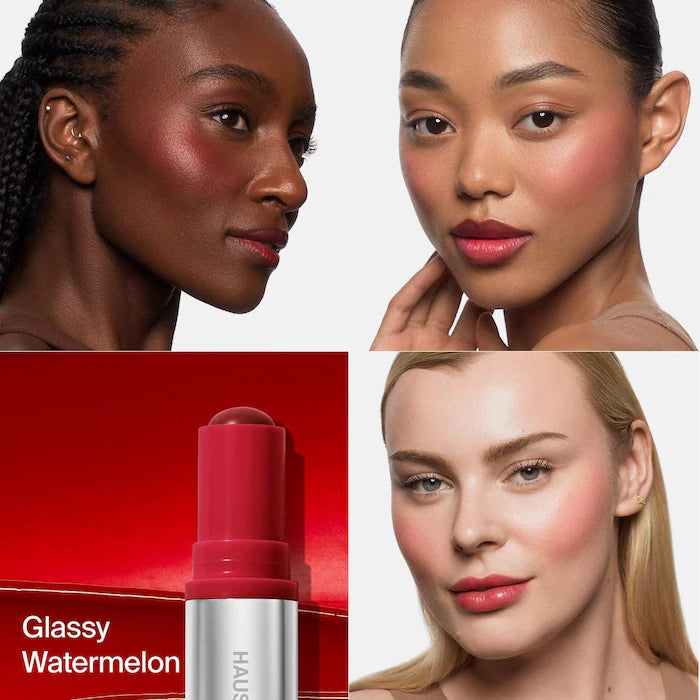 BAJO PEDIDO - HAUS LABS BY BAJO PEDIDO - LADY GAGA Color Fuse Longwear Hydrating Glassy Lip + Cheek Blush Balm Stick — Bálsamo En Barra Hidratante Para Labios Y Mejillas Con Acabado Luminoso