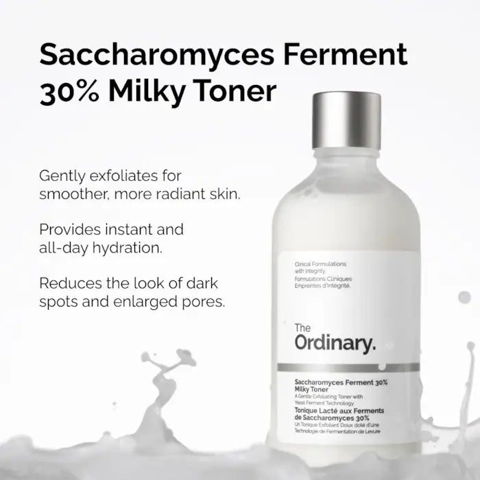 Bajo Pedido | The Ordinary Saccharomyces Ferment 30% Milky Toner for Gentle Exfoliation and Hydration 100 ml