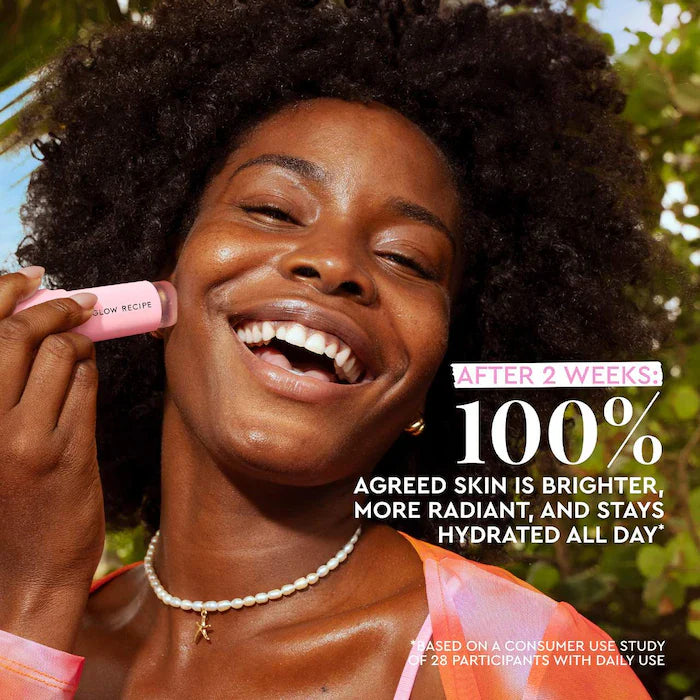 SALE  BAJO PEDIDO - Glow Recipe Watermelon Glow Niacinamide Dew Balm Face Sunscreen Stick SPF 45 — Protector Solar En Barra Con Niacinamida Y Brillo Natural