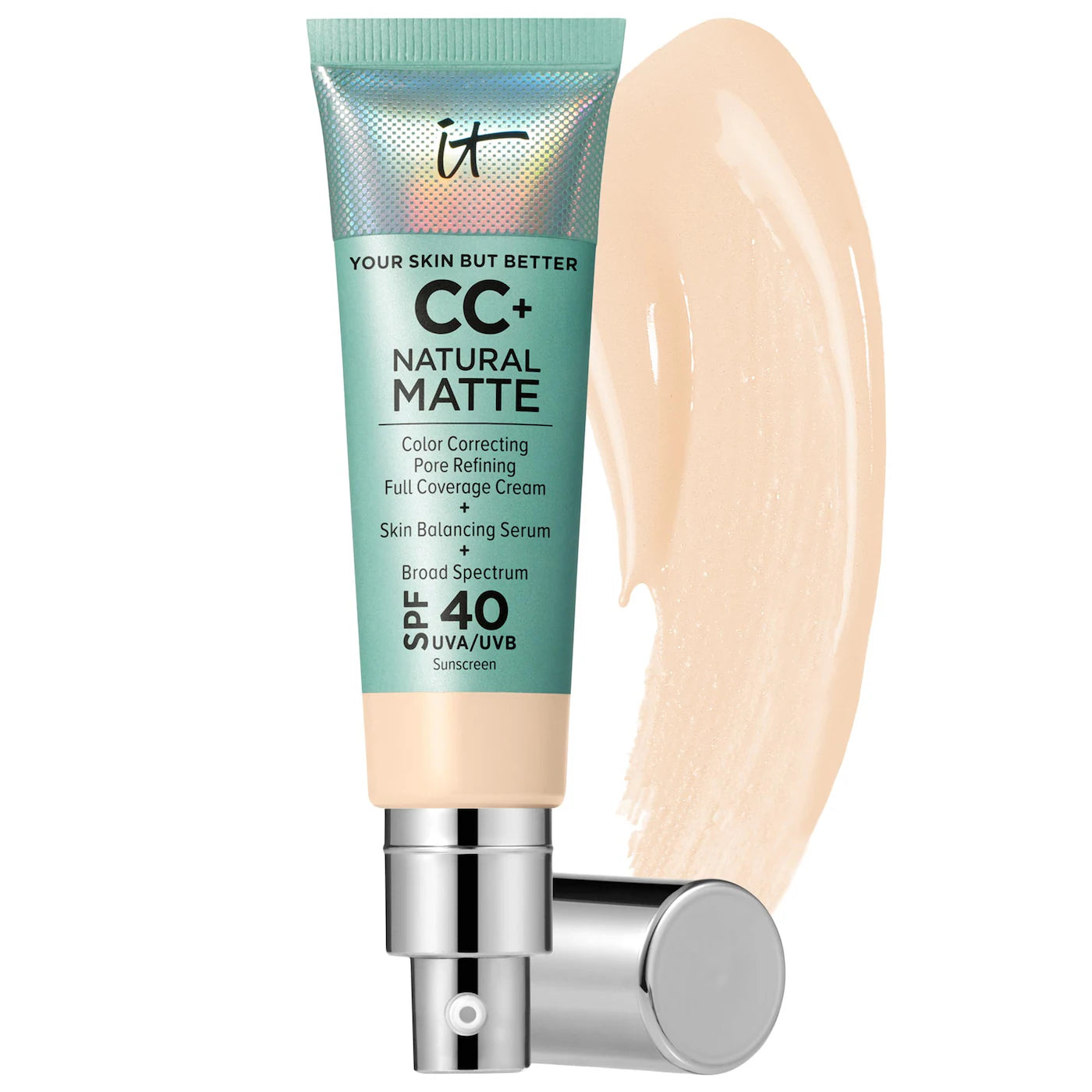 BAJO PEDIDO - IT COSMETICS CC+ Cream Natural Matte Foundation with SPF 40 | CC Cream SPF