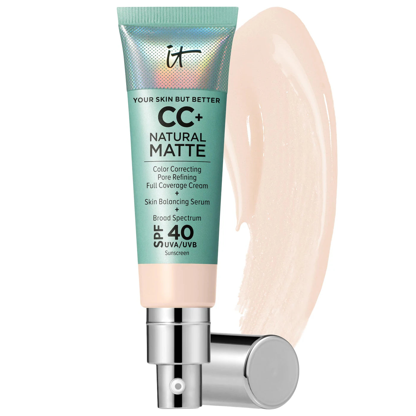 BAJO PEDIDO - IT COSMETICS CC+ Cream Natural Matte Foundation with SPF 40 | CC Cream SPF