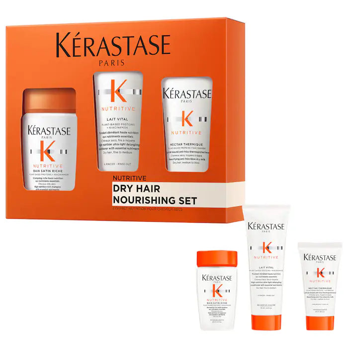 BAJO PEDIDO - KERASTASE Nutritive Hydrating Essentials Discovery Gift Set for Dry Hair | Set Exclusivo
