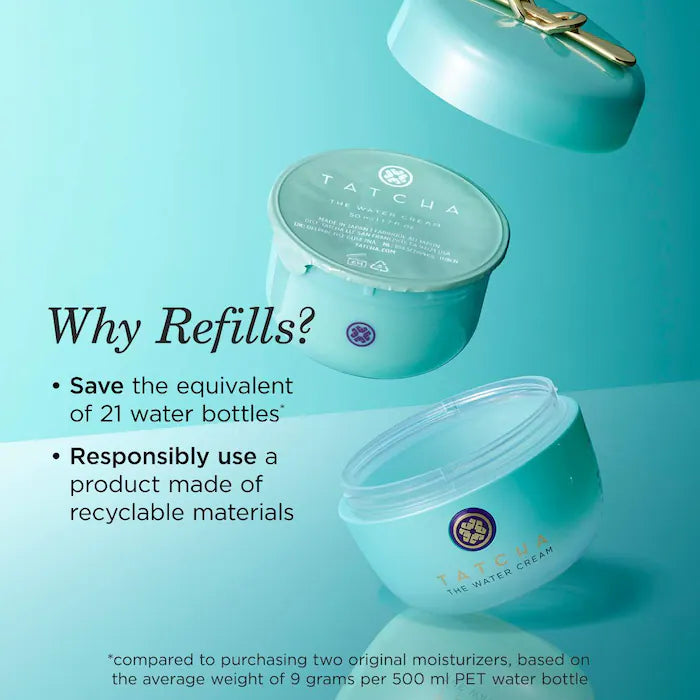 BAJO PEDIDO - TATCHA The Water Cream Oil-Free Pore Minimizing Refillable Moisturizer | Crema Hidratante