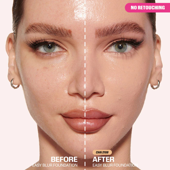 BAJO PEDIDO - HUDA BEAUTY Easy Blur Natural Airbrush Foundation with Niacinamide — Base Líquida Con Efecto Difuminador Y Acabado Natural Enriquecida Con Niacinamida