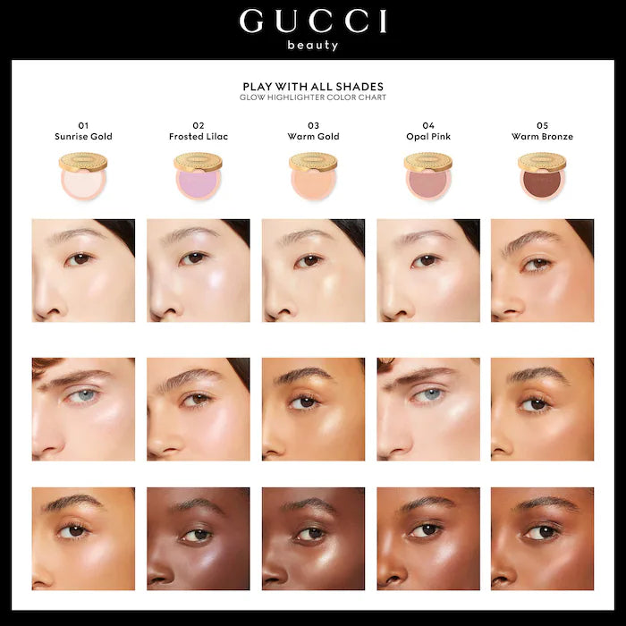BAJO PEDIDO - GUCCI Glow Multi-Use Illuminating Gel-Powder Highlighter | Iluminador Premium