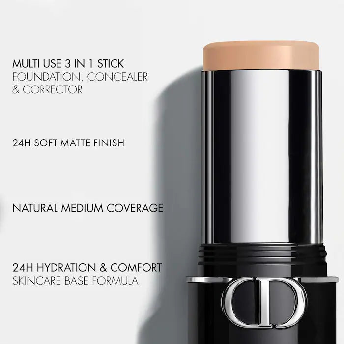 BAJO PEDIDO - DIOR Forever Skin Perfect 24H Multi-Use Foundation Stick — Base En Barra De Cobertura Perfecta Y Larga Duración