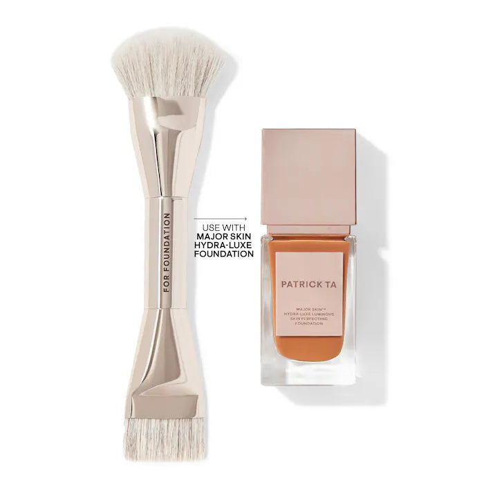BAJO PEDIDO - PATRICK TA Dual-Ended Foundation Brush Brocha Doble Para Base De Maquillaje