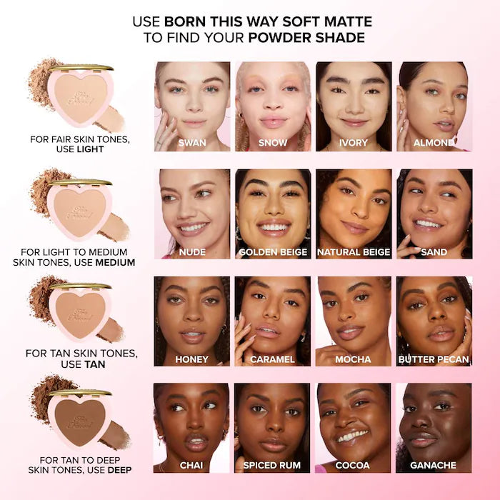 Bajo Pedido - Too Faced Born This Way Soft Blur Flexible Finish Setting Powder | Polvo Fijador con Efecto Suavizante y Acabado Natural