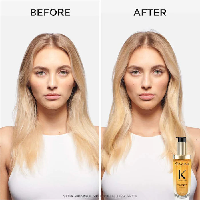 BAJO PEDIDO - Kérastase Elixir Ultime Refillable Hydrating Hair Oil — Aceite Capilar Hidratante Y Refill Recargable Para Brillo, Suavidad Y Nutrición Intensa