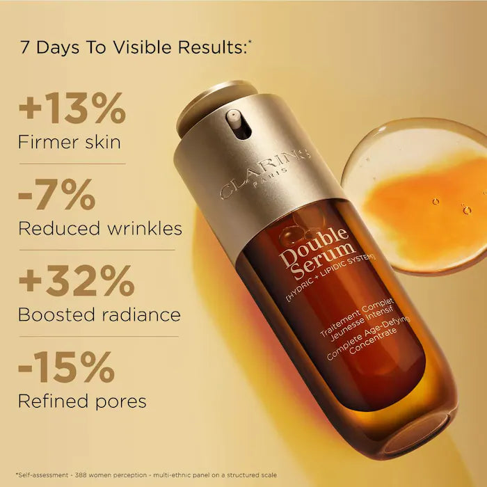 BAJO PEDIDO - Clarins Double Serum – Suero Antiedad Para Reafirmar, Iluminar Y Reducir Poros