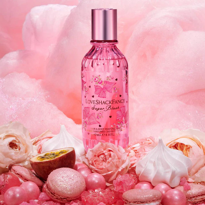 BAJO PEDIDO - LoveShackFancy Mini Sugar Blush Hair & Body Perfume Mist con Vainilla y Maracuyá 90 ml