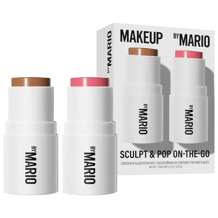BAJO PEDIDO - Makeup By Mario Mini Sculpt & Pop On-The-Go – Set Mini De Contorno Y Rubor En Barra Edición Limitada