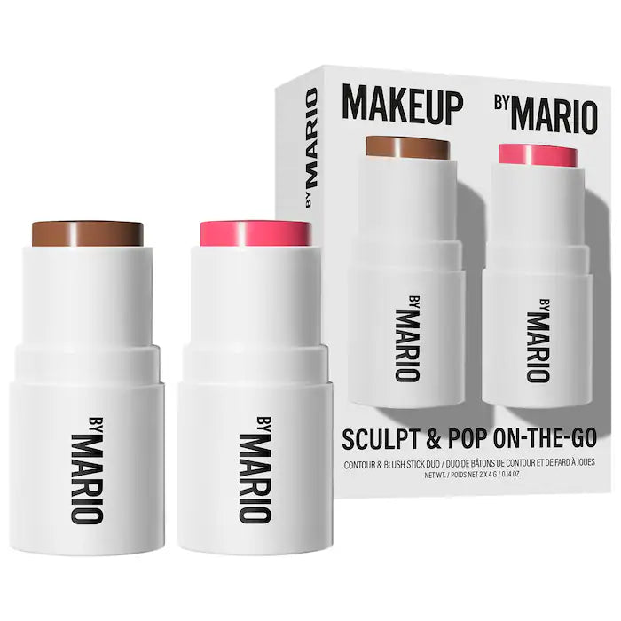 BAJO PEDIDO - Makeup By Mario Mini Sculpt & Pop On-The-Go – Set Mini De Contorno Y Rubor En Barra Edición Limitada