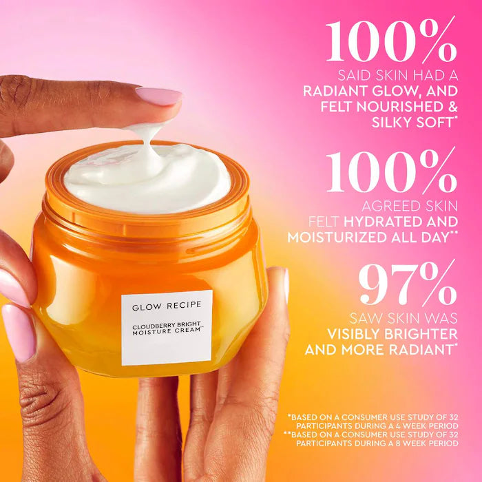 BAJO PEDIDO - Glow Recipe Cloudberry Bright Refillable Cream Moisturizer 50 mL — Crema Hidratante Iluminadora Con Cloudberry Y Niacinamida En Envase Reutilizable