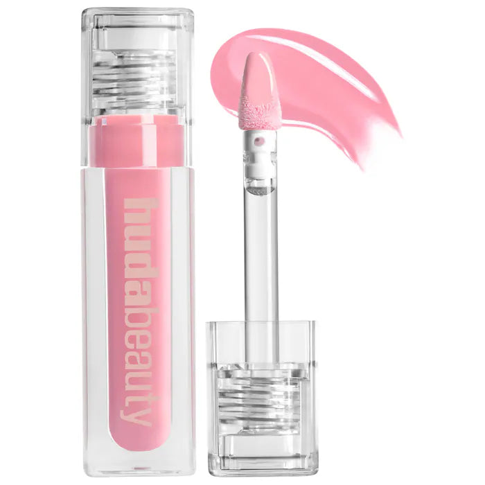 MADE TO ORDER - HUDA BEAUTY Faux Filler Shiny Non-Sticky Lip Gloss — Volumizing Lip Gloss with 3D Effect and Smooth Non-Sticky Finish