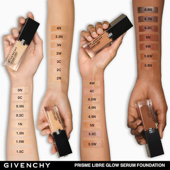 BAJO PEDIDO - Givenchy Prisme Libre Glow Serum Blurring Foundation with Natural Finish — Base Líquida Iluminadora Con Efecto Difuminador Y Acabado Natural