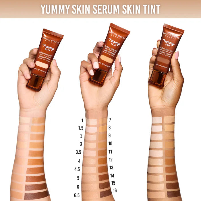 BAJO PEDIDO - Danessa Myricks Beauty Yummy Skin Soothing Serum Skin Tint Foundation Base Ligera Con Péptidos Y Ceramidas