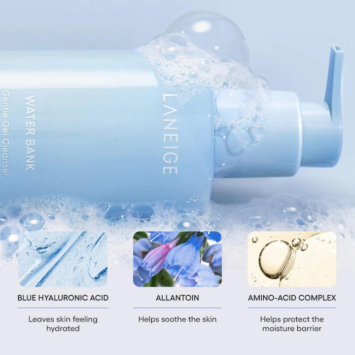 BAJO PEDIDO - LANEIGE Water Bank Gentle Gel Cleanser With Hyaluronic Acid 250 ML