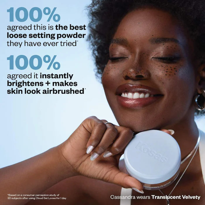 BAJO PEDIDO - Kosas Cloud Set Loose Translucent Talc-Free Setting + Blurring Powder | Polvo Fijador