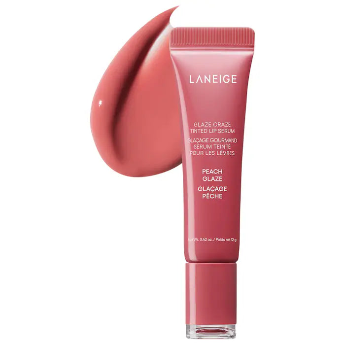 PRE-ORDER - LANEIGE Glaze Craze Tinted Polypeptide Lip Serum — Hydrating Lip Serum with Peptides and a Brilliant Glazed Finish